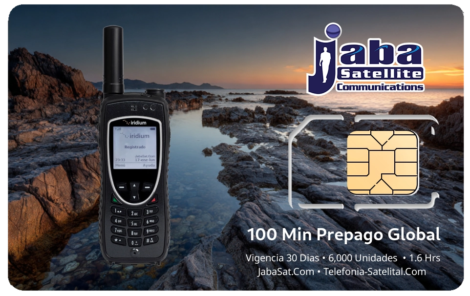 100Min SIM Prepago IRIDIUM 2026
