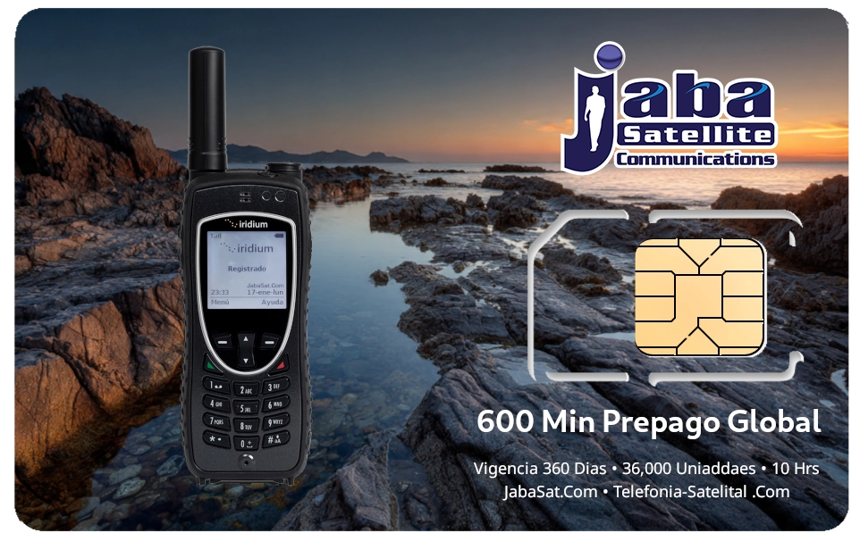 600Min SIM Prepago IRIDIUM 2026