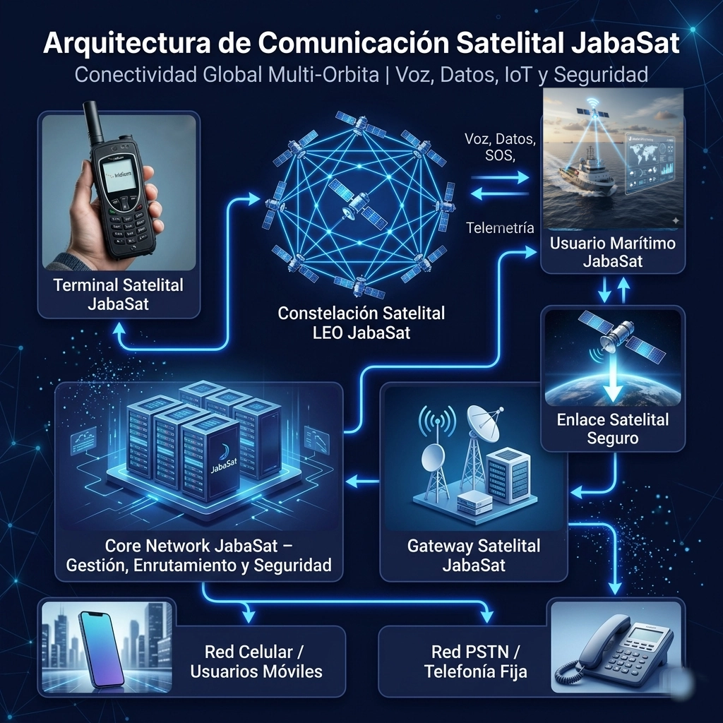 JabaSat telefonos satelitales Marítimos Conectividad Sector Naval Emergencias en México
